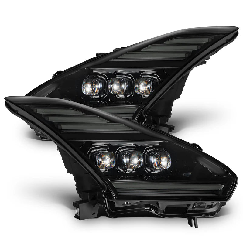 Alpharex 09-25 Nissan GT-R NOVA-Series LED Projector Headlights Alpha Black