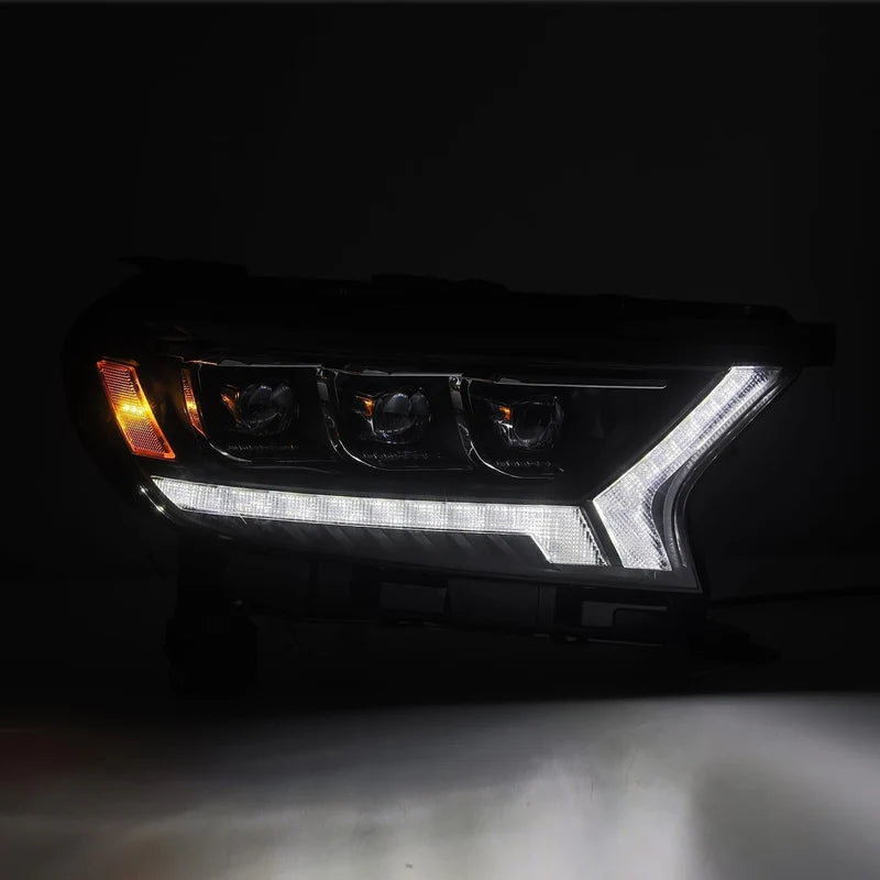 Alpharex 19-23 Ford Ranger NOVA-Series LED Projector Headlights Alpha-Black