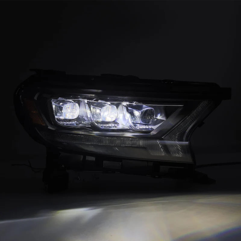 Alpharex 19-23 Ford Ranger NOVA-Series LED Projector Headlights Alpha-Black