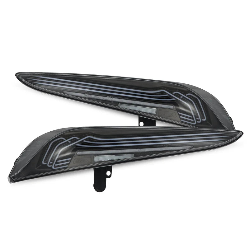 Alpharex 20-25 Toyota Supra CSL Laser Style LUXX-Series LED Tail Lights Black
