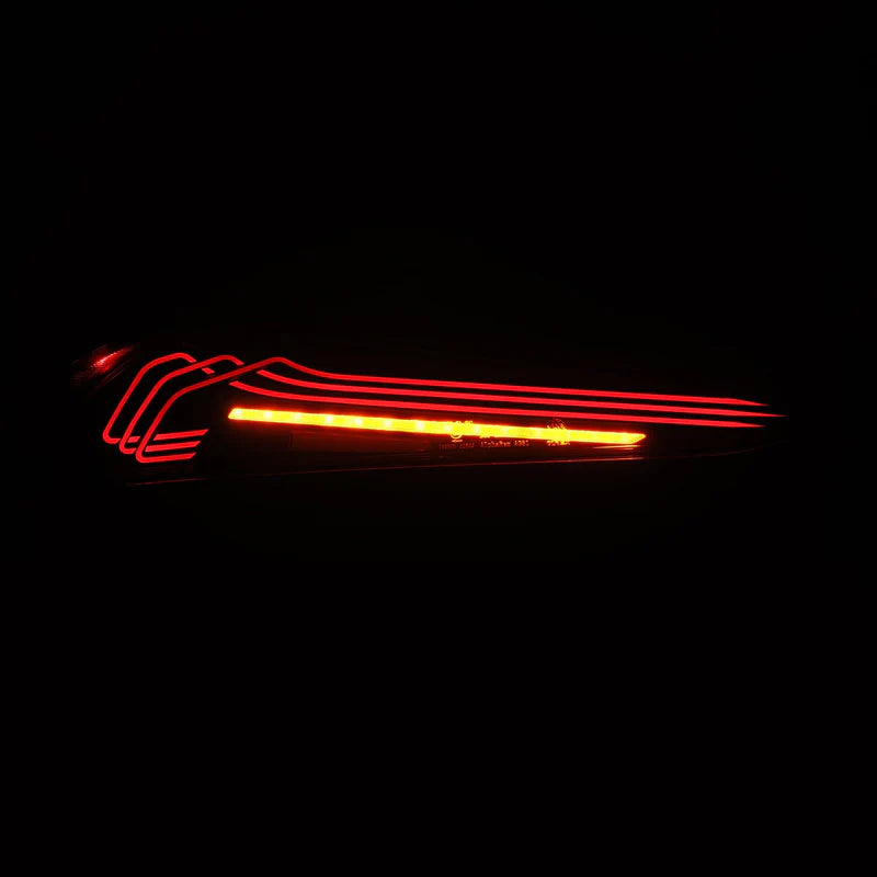 Alpharex 20-25 Toyota Supra CSL Laser Style LUXX-Series LED Tail Lights Vivid Red