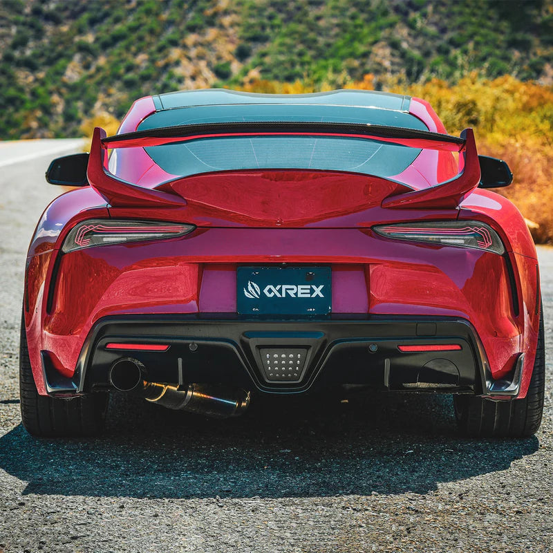 Alpharex 20-25 Toyota Supra CSL Laser Style LUXX-Series LED Tail Lights Vivid Red