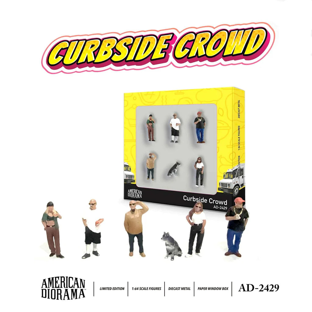 1/64 American Diorama Figurine Set Curbside Crowd (AD-2429)