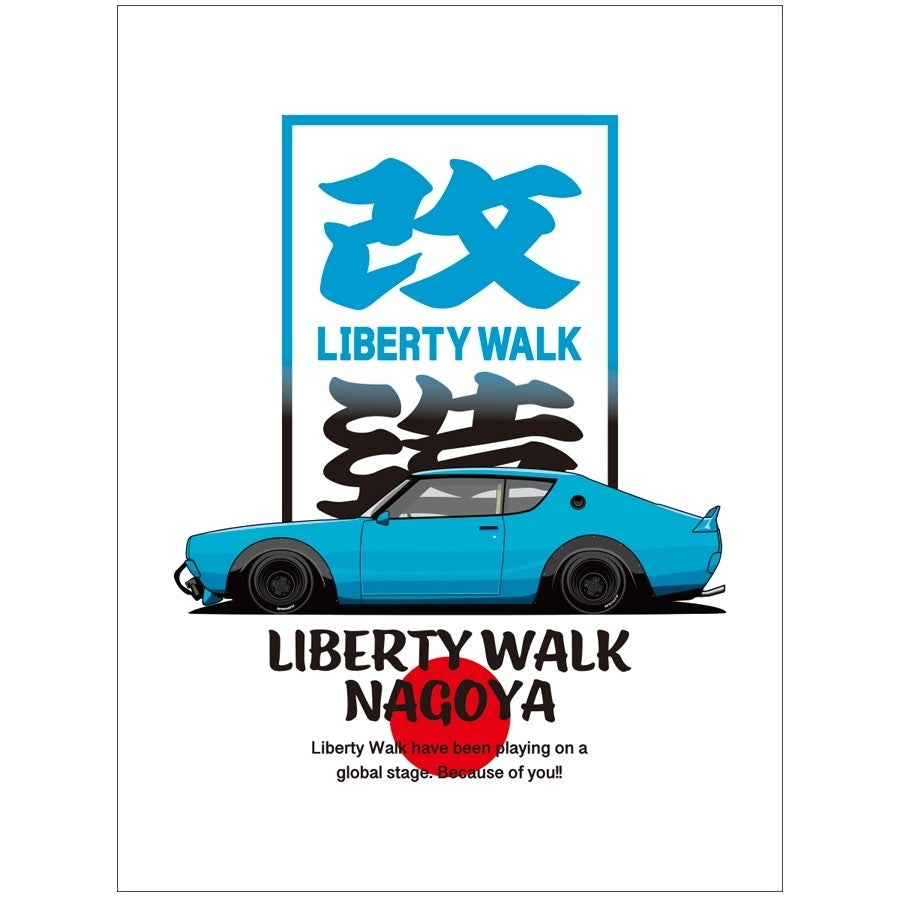 Liberty Walk HQ Box Logo Kenmeri Sticker (Nagoya Exclusive)