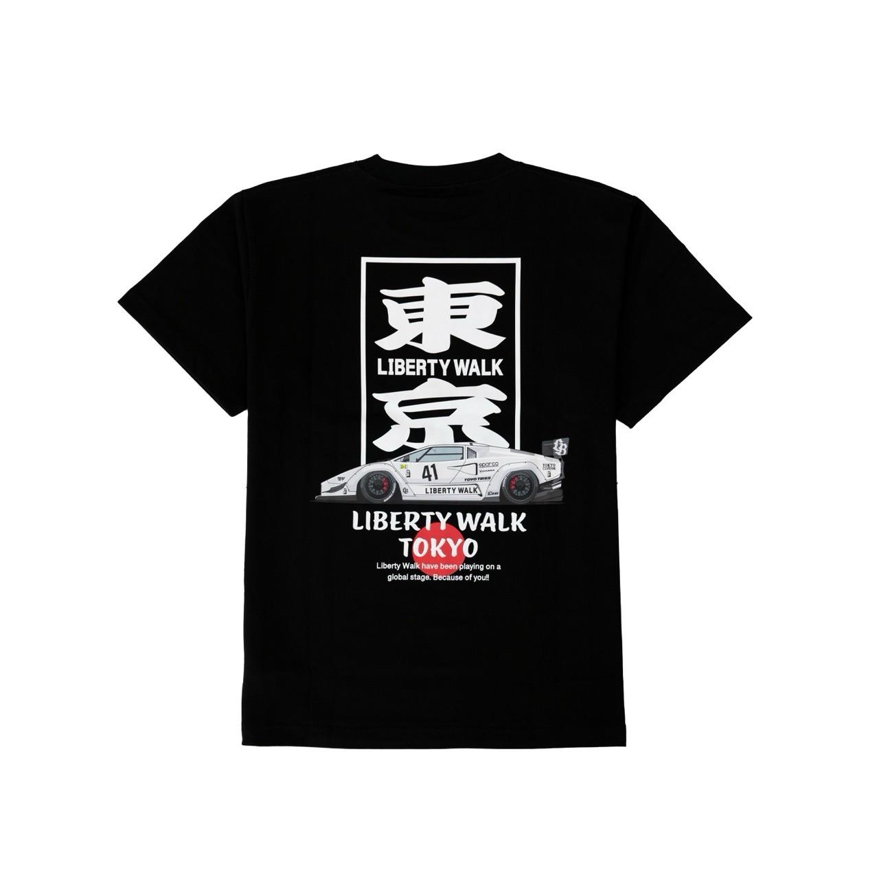 Liberty Walk Box Countach Black T-Shirt (Tokyo Exclusive)