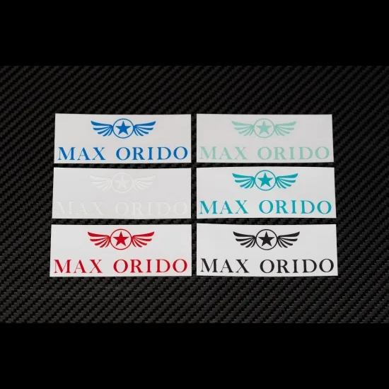 Max Orido Cut Letter Max Orido Sticker (White)