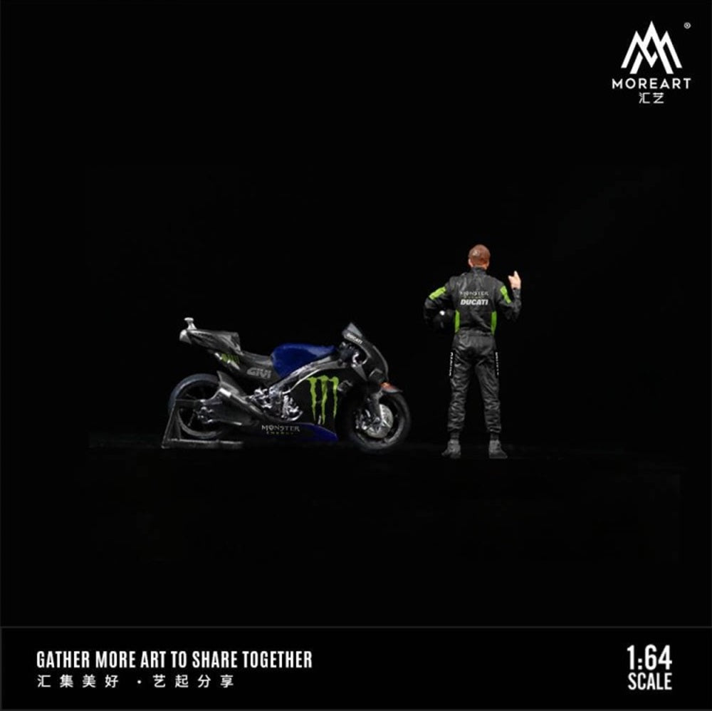 1/64 MoreArt Ducati Monster Racing Motorcycle Doll