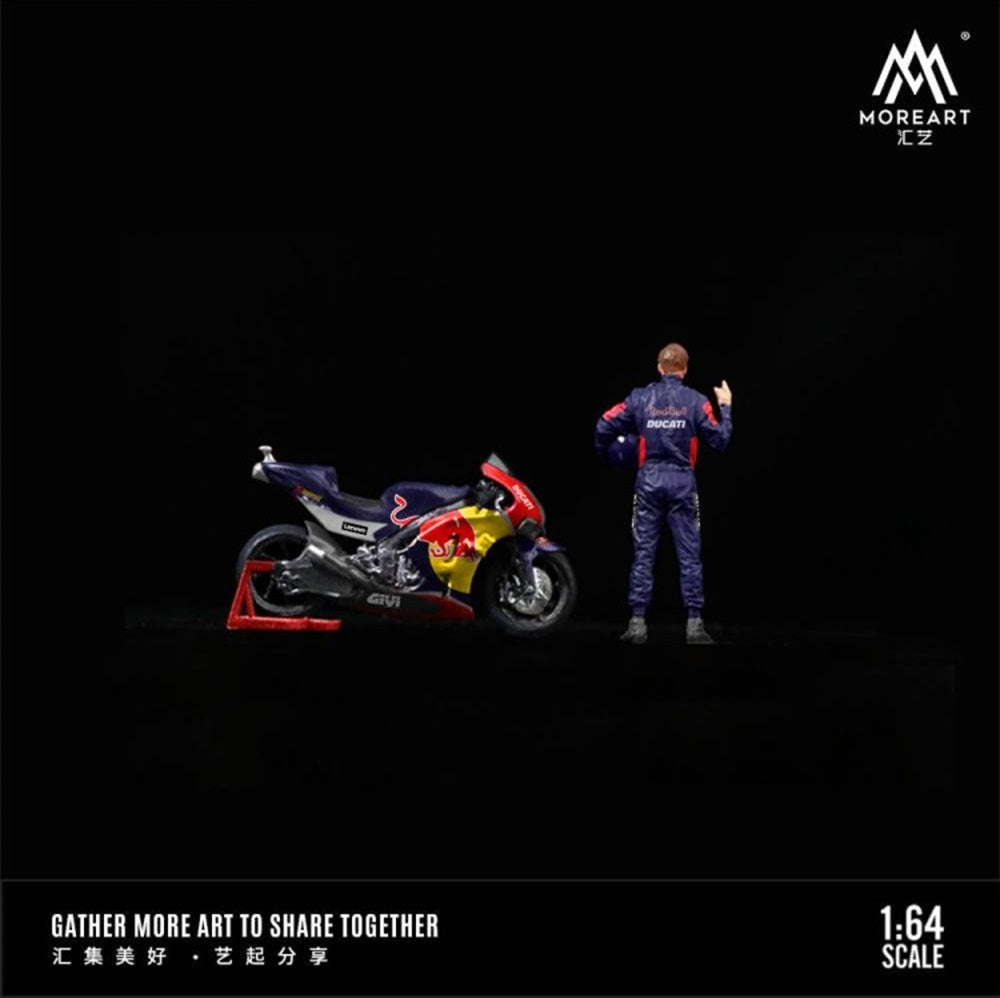1/64 MoreArt Ducati Red Bull Racing Motorcycle Doll