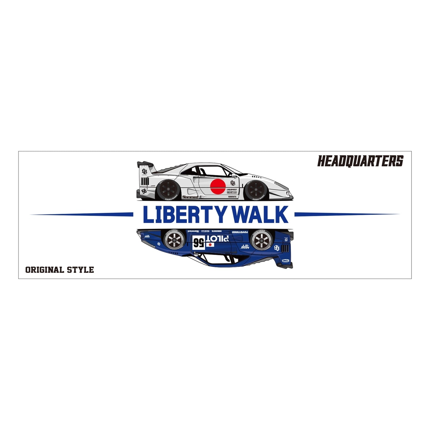Liberty Walk HQ F40 Box Sticker (Nagoya Exclusive)