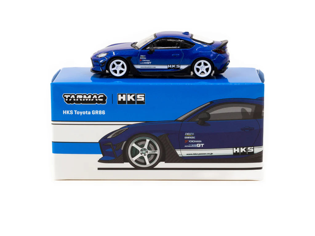 1/64 Tarmac Works HKS Toyota GR86 Blue
