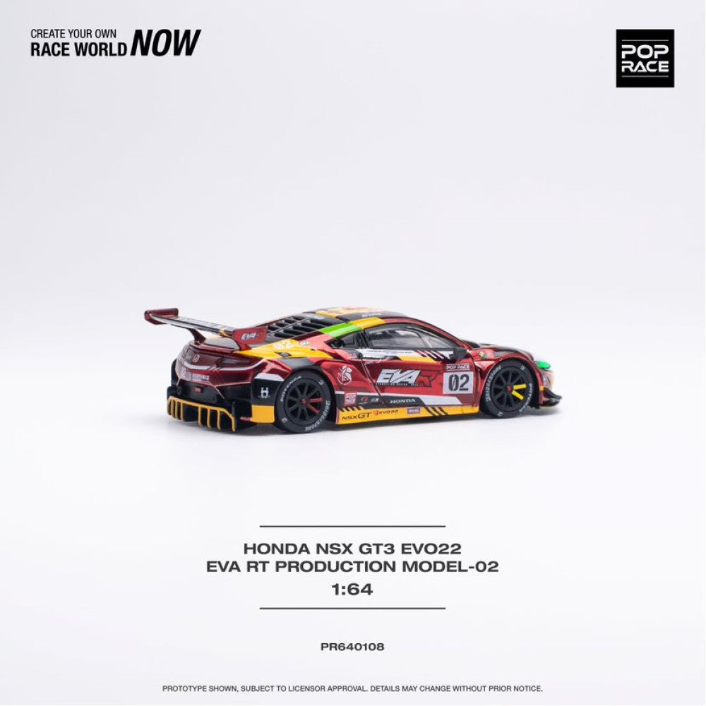 1/64 Pop Race Eva RT Production Model-02 NSX GT3 (PR64-108)
