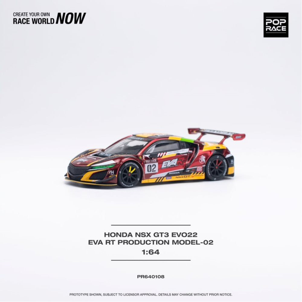 1/64 Pop Race Eva RT Production Model-02 NSX GT3 (PR64-108)