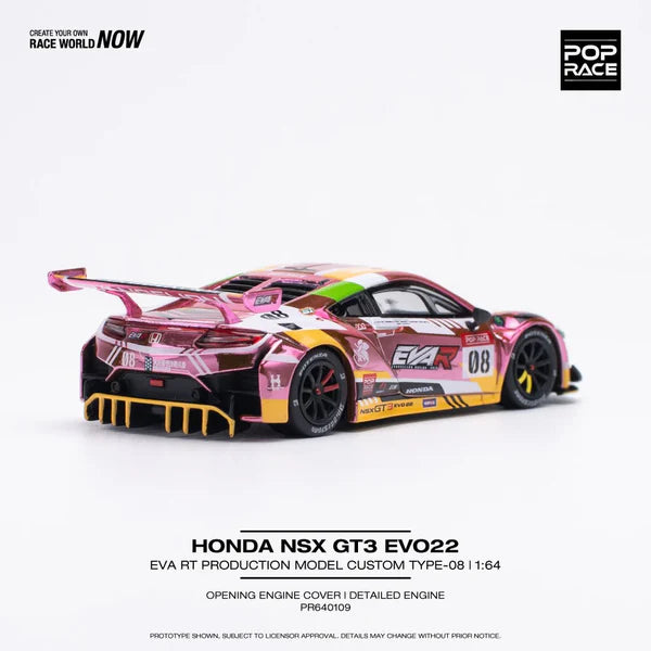 1/64 Pop Race Honda NSX GT3 EVO22 Eva RT Production Model-08 (S18-04)