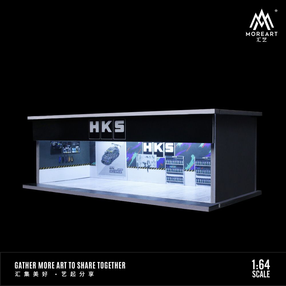 MoreArt Maintenance Workshop Scene Diorama with LED Lighting (HKS)