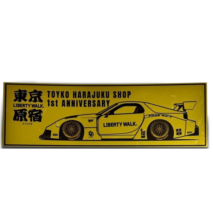 Liberty Walk TOKYO HARAJUKU 1st Anniversary Sticker FD3S RX-7