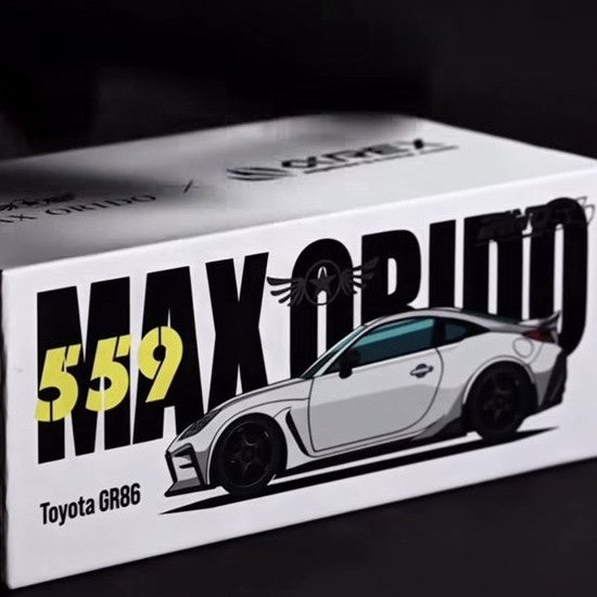1/64 Inno64 x Alpharex x Max Orido Toyota GR86 (2025 Hong Kong Tokyo Auto Salon) (Chance of Chase Car)