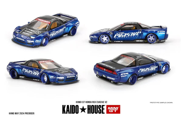 1/64 MiniGT x Kaido House No.137 Honda NSX Evasive V2 (KHMG137)