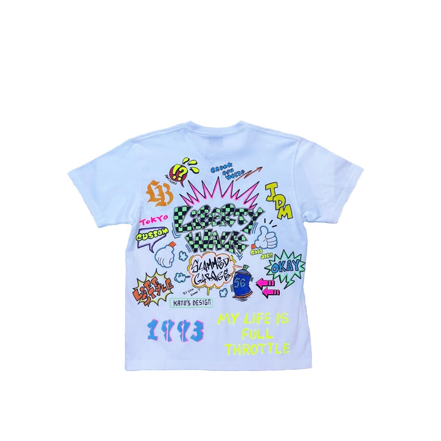 Liberty Walk x BW Logo T-Shirt (Uniquely Hand Drawn Designs) (Tokyo Exclusive)