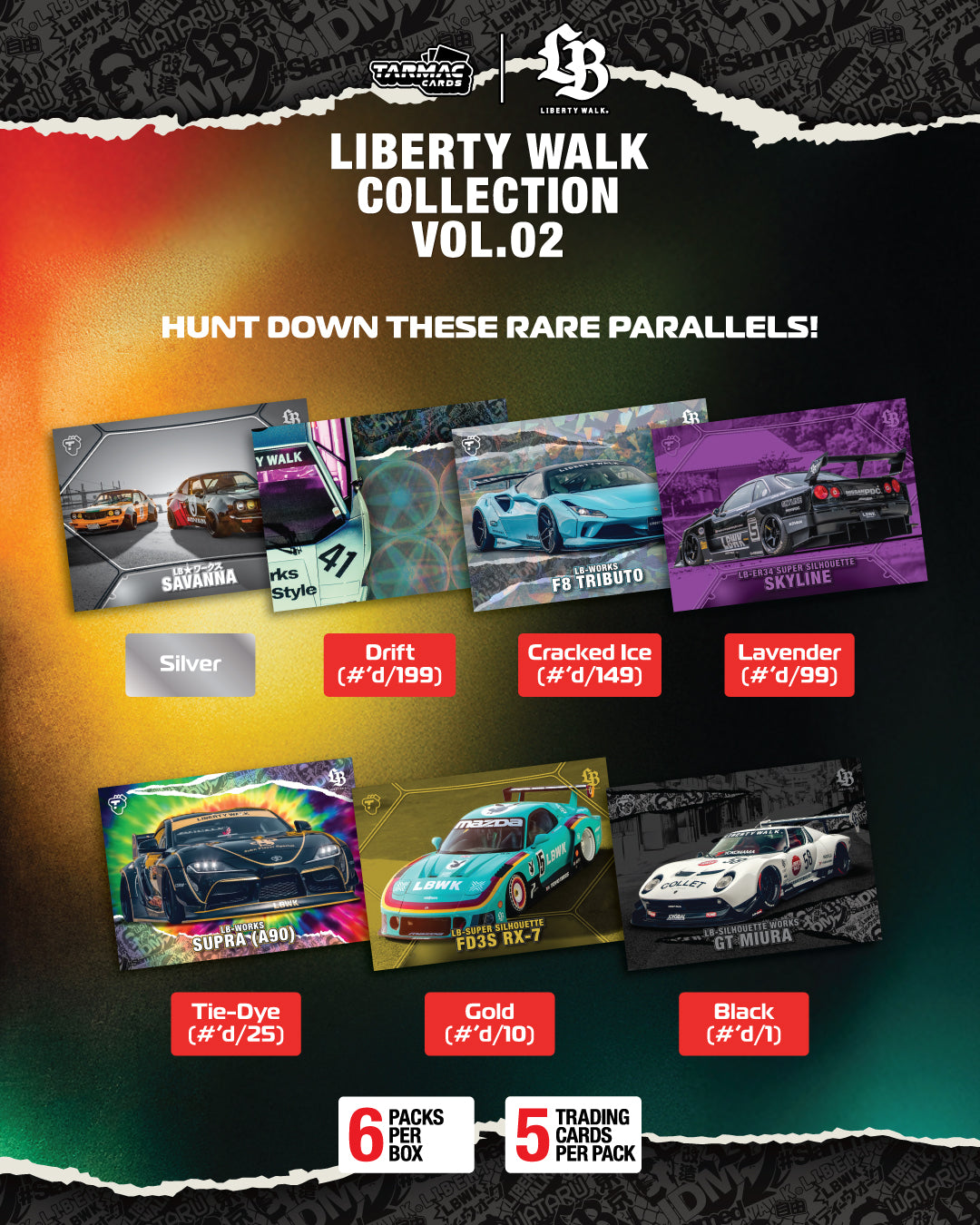Tarmac Cards Liberty Walk Collectible Trading Cards Volume 02