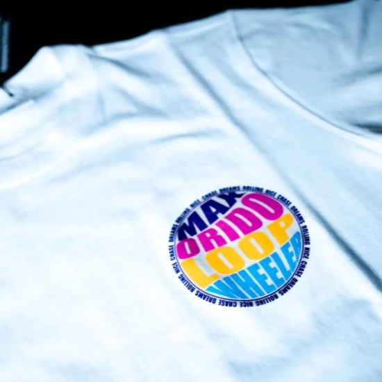 Max Orido × Loop Wheeler T-Shirt (White)