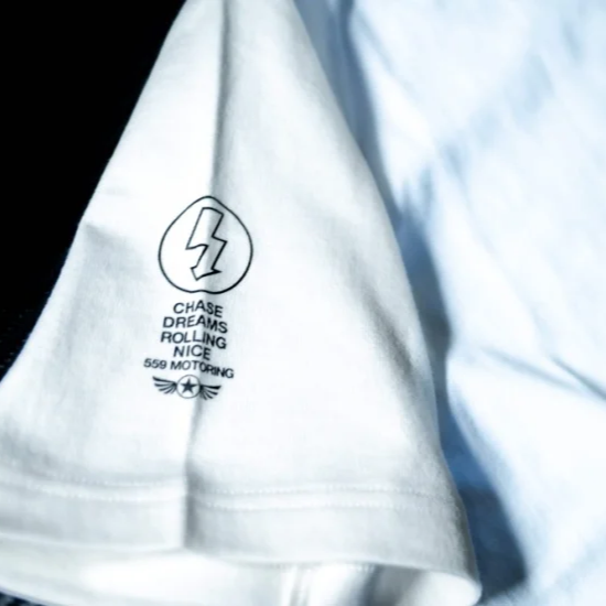 Max Orido × Loop Wheeler T-Shirt (White)
