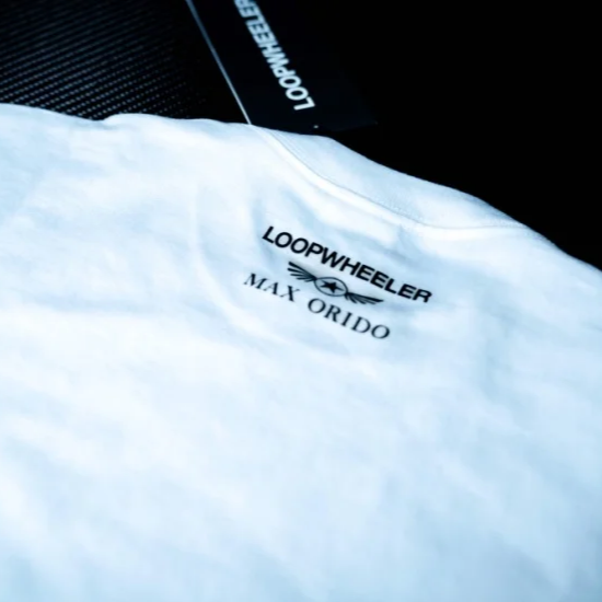 Max Orido × Loop Wheeler T-Shirt (White)