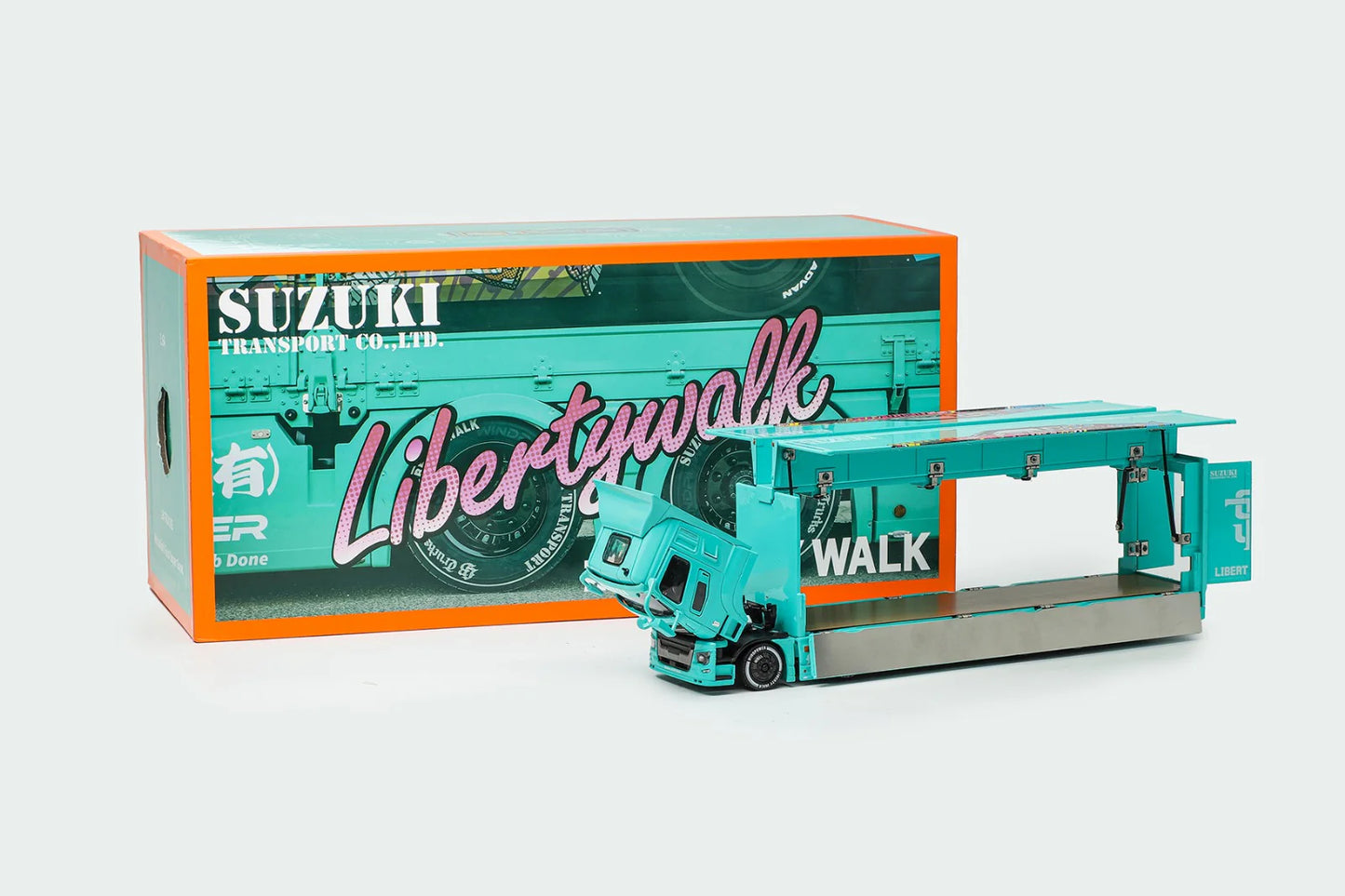 1/64 GCD Mitsubishi Fuso Super Great Transport LBWK Blue Truck (2025 HEC Exclusive)