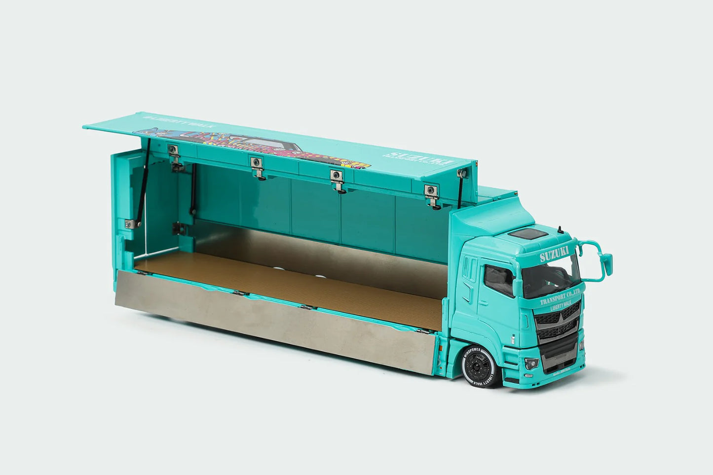 1/64 GCD Mitsubishi Fuso Super Great Transport LBWK Blue Truck (2025 HEC Exclusive)