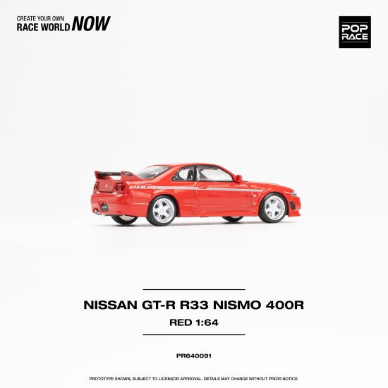 1/64 Pop Race GTR Nismo 400R (Red) (S20-03)