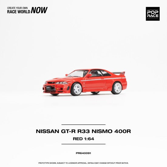 1/64 Pop Race GTR Nismo 400R (Red) (S20-03)