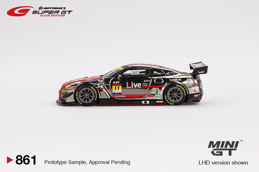 1/64 MiniGT Nissan GT-R NISMO GT3 #11 (GAINER TANAX GT-R GAINER 2023 SUPER GT SERIES) (MGT00861) (Blister)