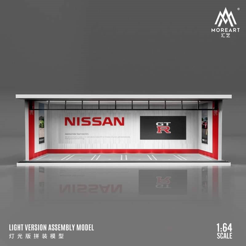 MoreArt Garage Assembled Scene Diorama with LED Lighting (Nissan)