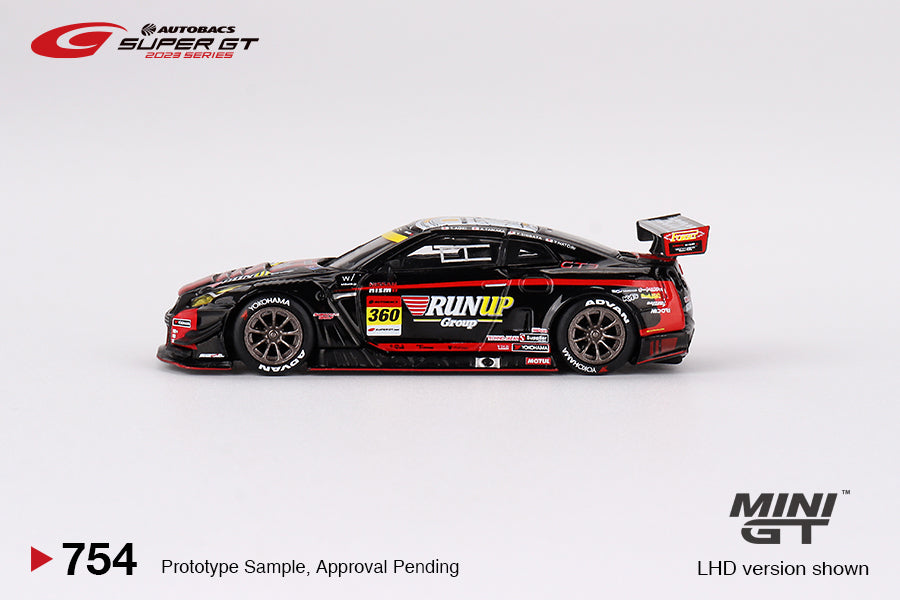 1/64 MiniGT Nissan GT-R NISMO GT3 #360 "RUNUP RIVAUX GT-R" TOMEI SPORTS 2023 SUPER GT SERIES (MGT00754)