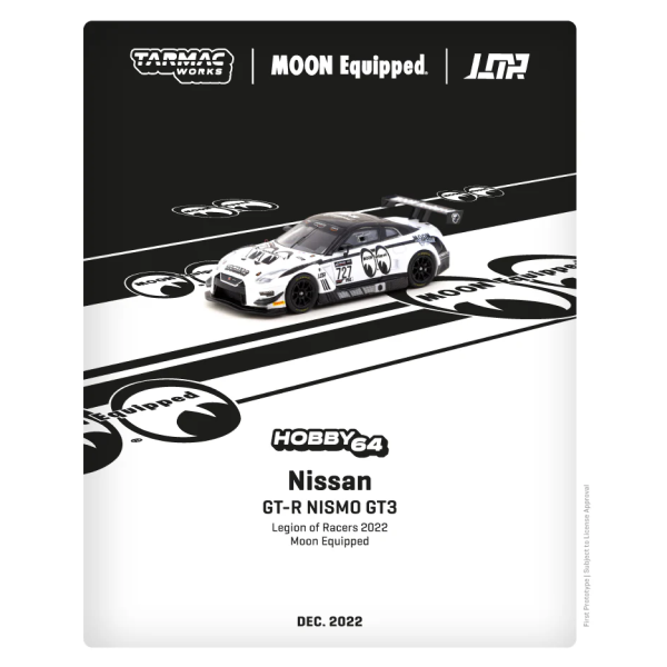 1/64 Tarmac Works x Moon Equipped x Legion of Racers Nissan GT-R NISMO GT3 Legion of Racers 2022