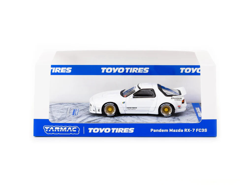 1/64 Tarmac Works Pandem Mazda RX-7 FC3S (White)