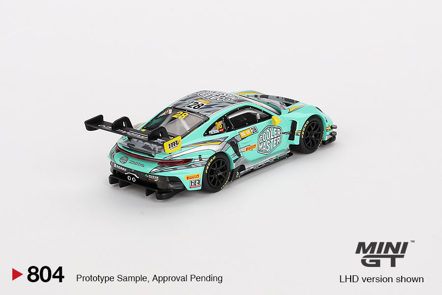 1/64 MiniGT Porsche 911 GT3 R #28 HubAuto Racing 2023 FIA GT World Cup 70th Macau Grand Prix (MGT00804)
