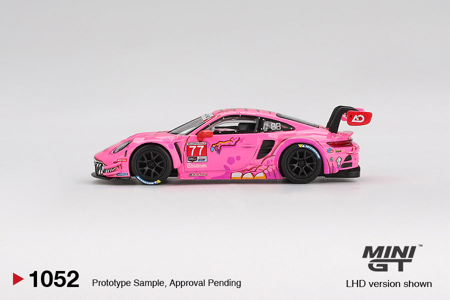 1/64 MiniGT Porsche 911 GT3 R #77 (AO Racing 2024 IMSA Road America) (MGT01052)
