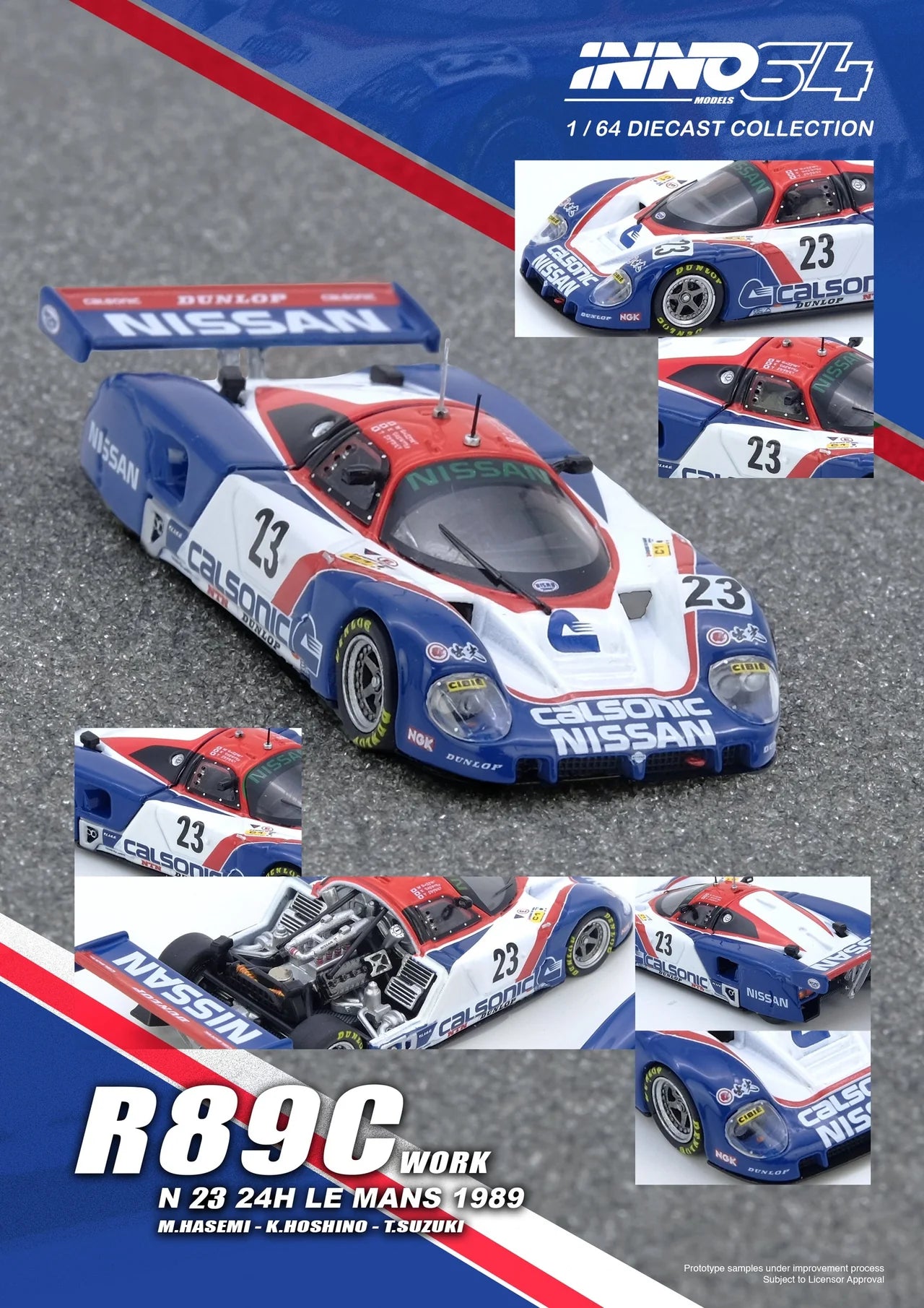 1/64 Inno64 R89C Le Mans 1989 No23 (Masahiro Hasemi / Kazuyoshi Hoshino / Toshio Suzuki)