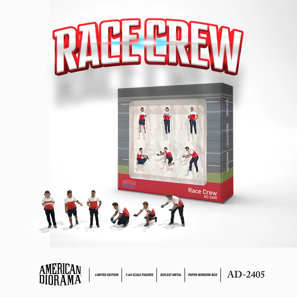 1/64 American Diorama Figurine Set Race Crew (AD-2405)