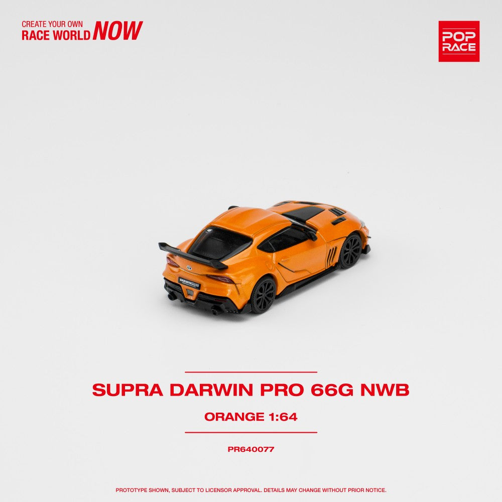 1/64 Pop Race DarwinPRO 66G WBK Supra (Orange) (PR64-77)