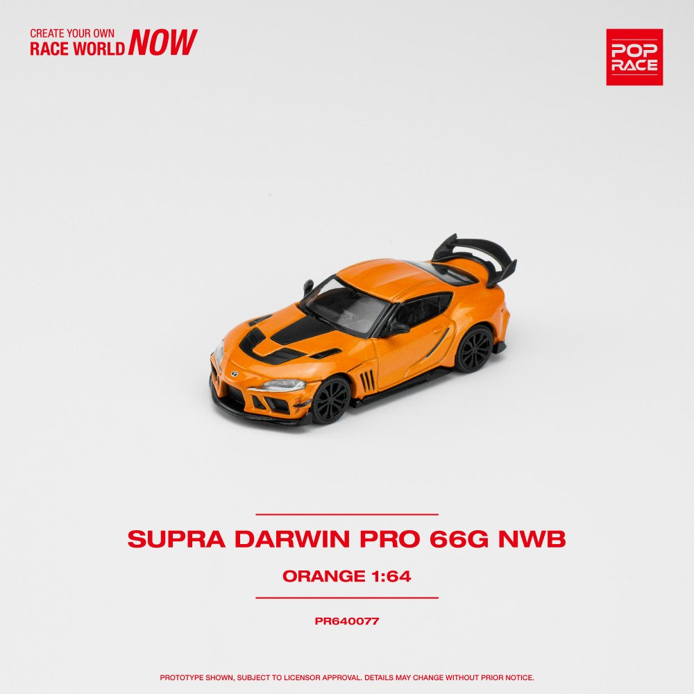 1/64 Pop Race DarwinPRO 66G WBK Supra (Orange) (PR64-77)