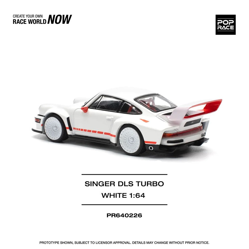 1/64 Pop Race Singer DLS Turbo (White) (PR64-226)