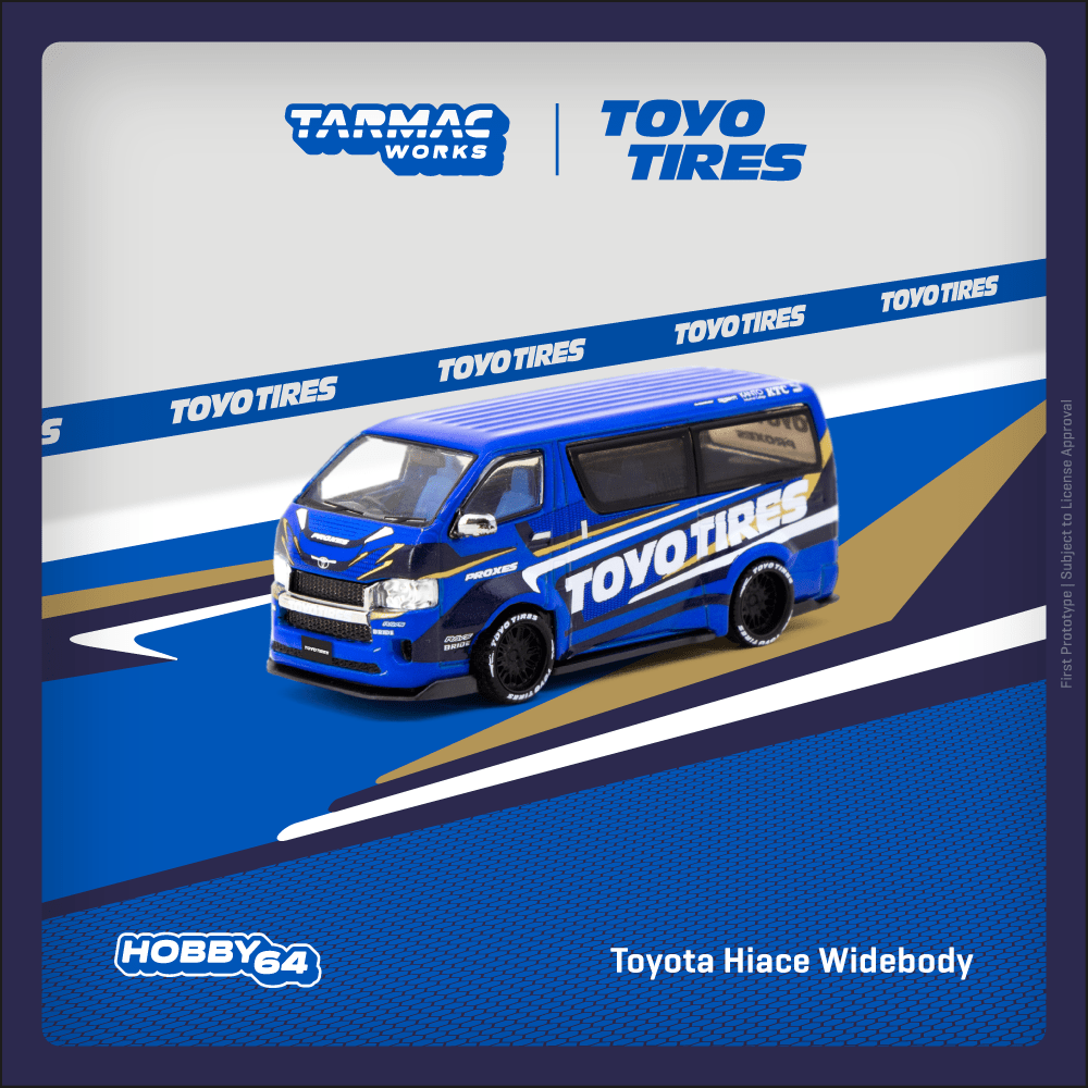 1/64 Tarmac Works x Toyo Tyres Toyota Hiace Widebody