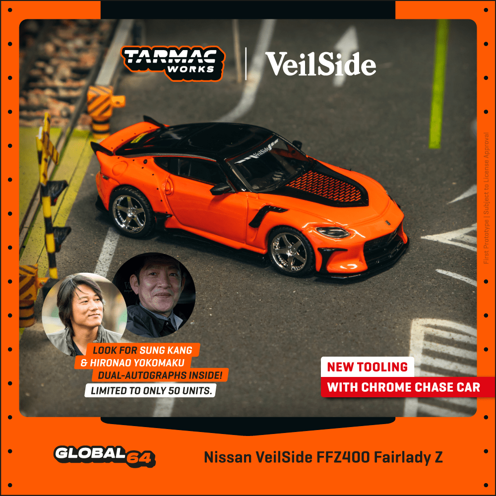 1/64 Tarmac Works Nissan VeilSide FFZ400 Fairlady Z (Orange) (Chance of Chase Car)