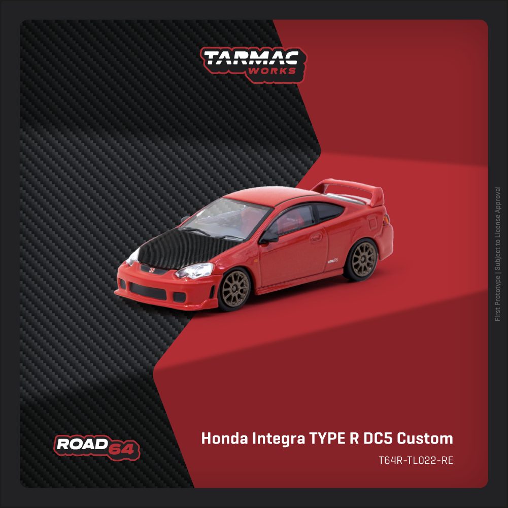 1/64 Tarmac Works Honda Integra Type R DC5 Custom (Red) (Chance of Chase Car)