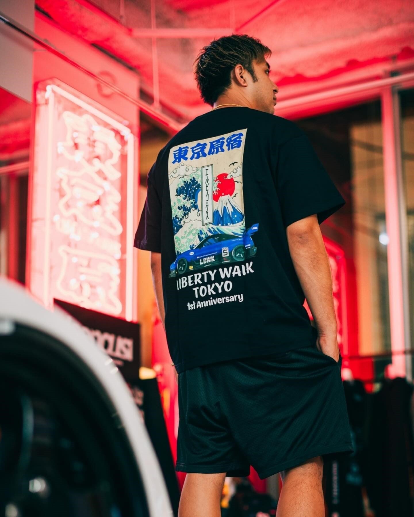 Liberty Walk TOKYO HARAJUKU 1st Anniversary Tee Black (Tokyo Exclusive)