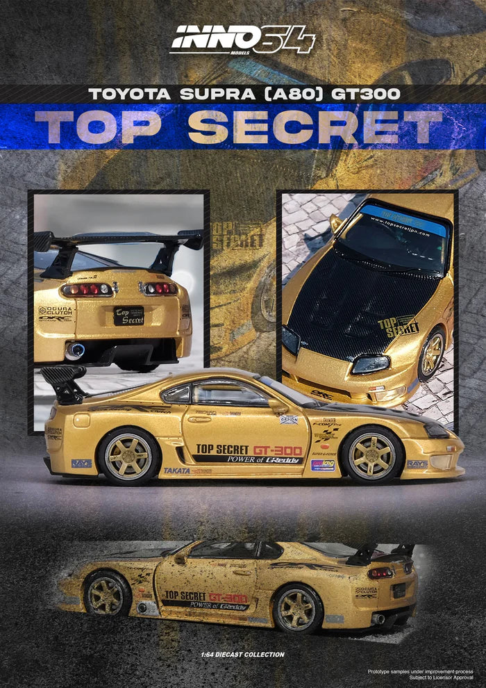 1/64 Inno64 Toyota Supra (A80) "Top Secret" GT300