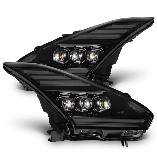 Alpharex 09-25 Nissan GT-R NOVA-Series LED Projector Headlights Alpha Black