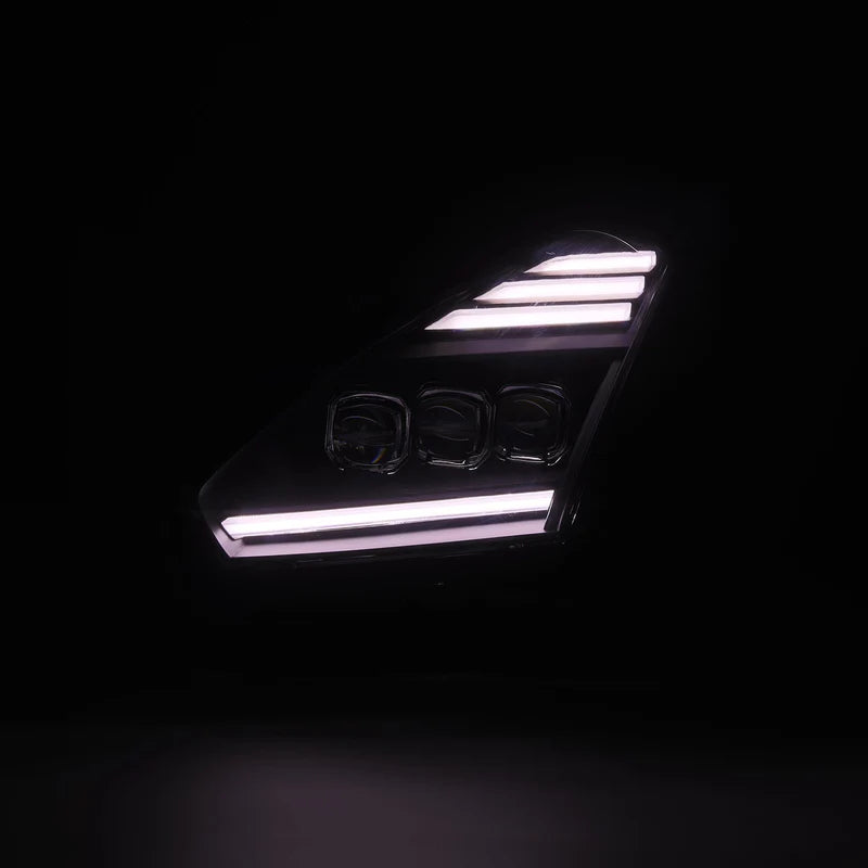 Alpharex 09-25 Nissan GT-R NOVA-Series LED Projector Headlights Alpha Black