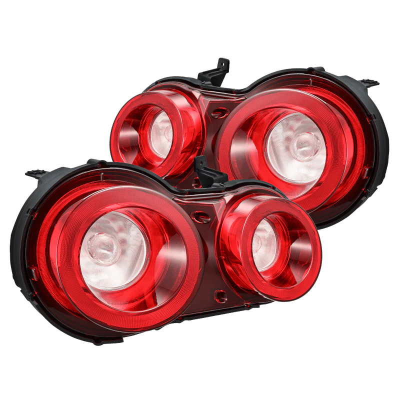 Alpharex 09-25 Nissan GT-R NOVA-Series Prismatic LED Tail Lights Red Clear